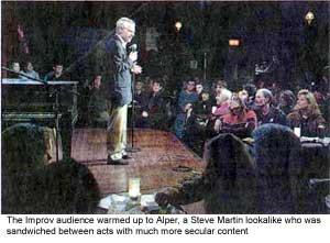 Bob performing at the Hollywood Improv